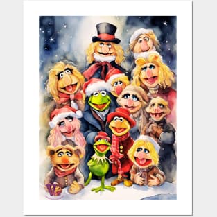 Muppett Christmas group Posters and Art